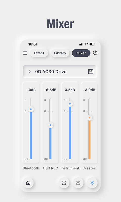 iAMP智能吉他音箱移动端APP控制软件V1.0